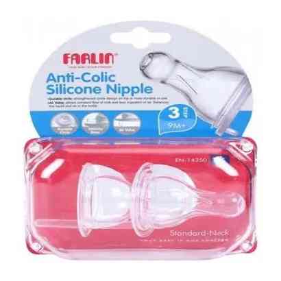 Farlin Baby Golden Triangle Nipple Red (9 Months+) L each